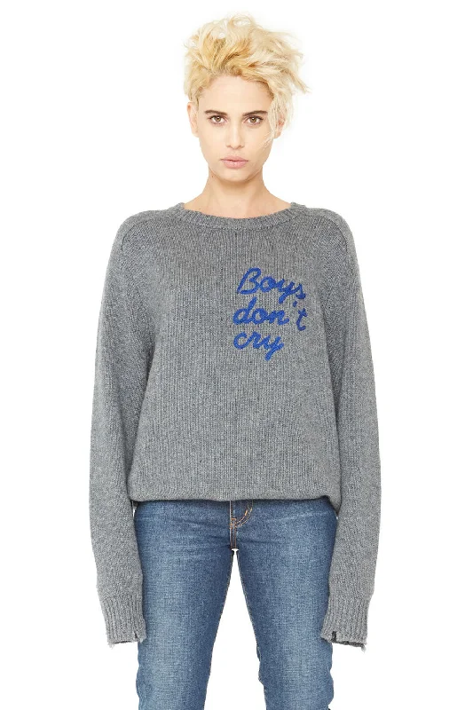 Boys Don’t Cry Cashmere Sweater - Grey