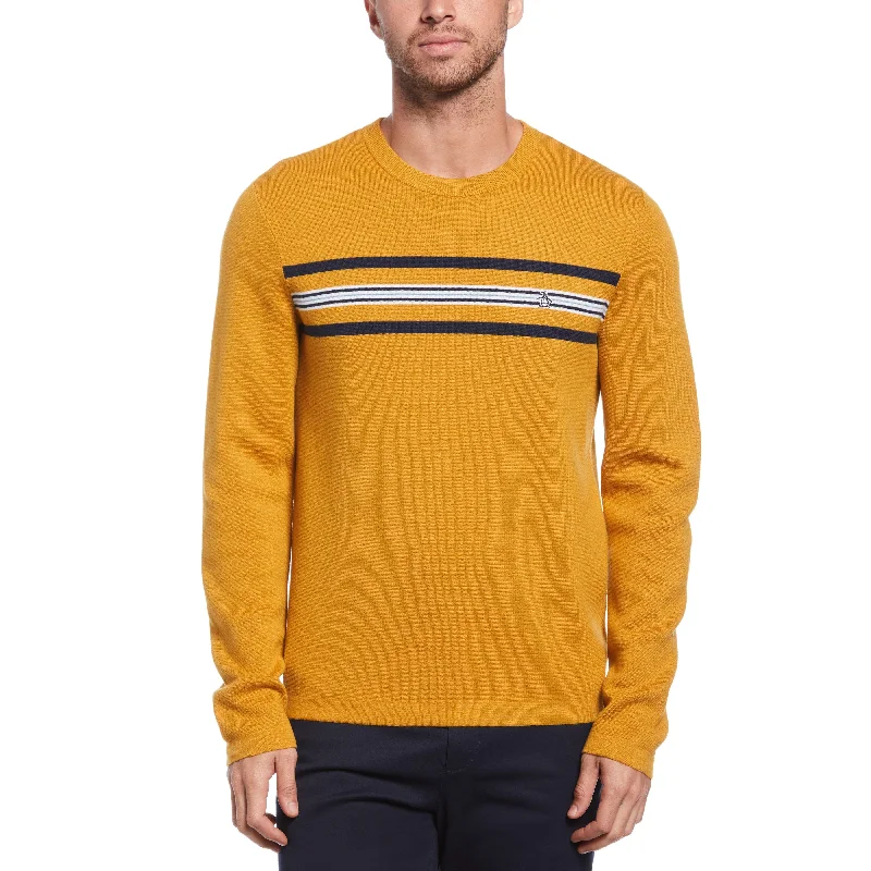 Engineered Chest Stripe Sweater