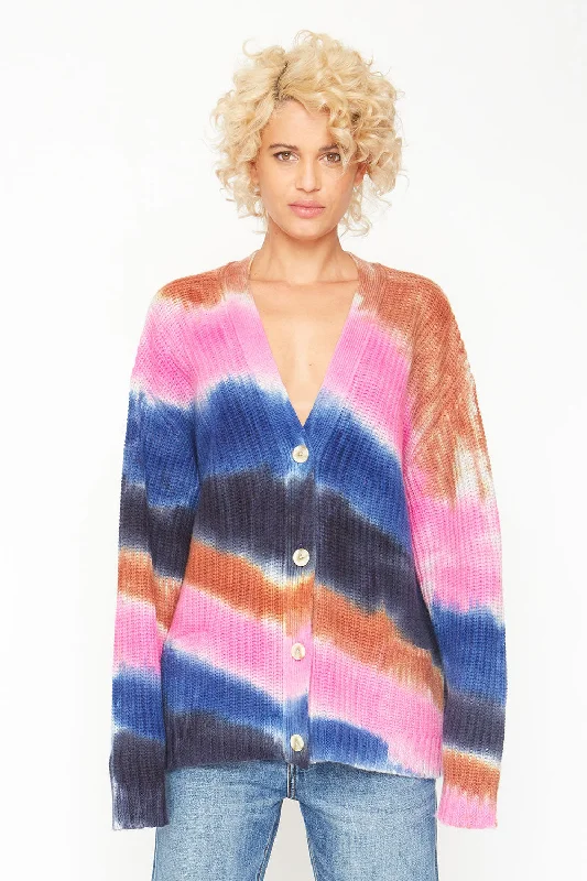 Grandpa Cardigan Sweater - Tie Dye