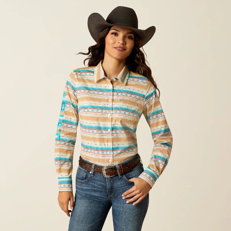 Women's Ariat Team Kirby Stretch Button Down Shirt #10052716