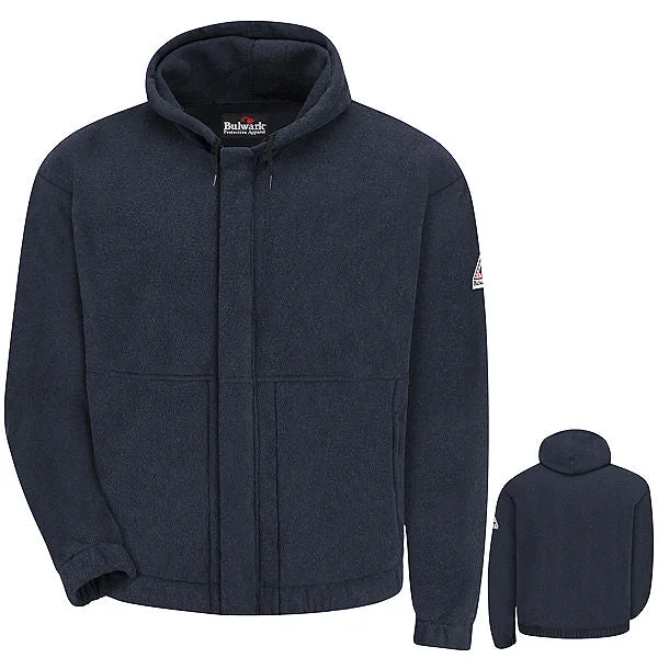 Bulwark 8 Oz Mod/Nomex Sweatshirt-Navy - Cat 2 - (SMH6)