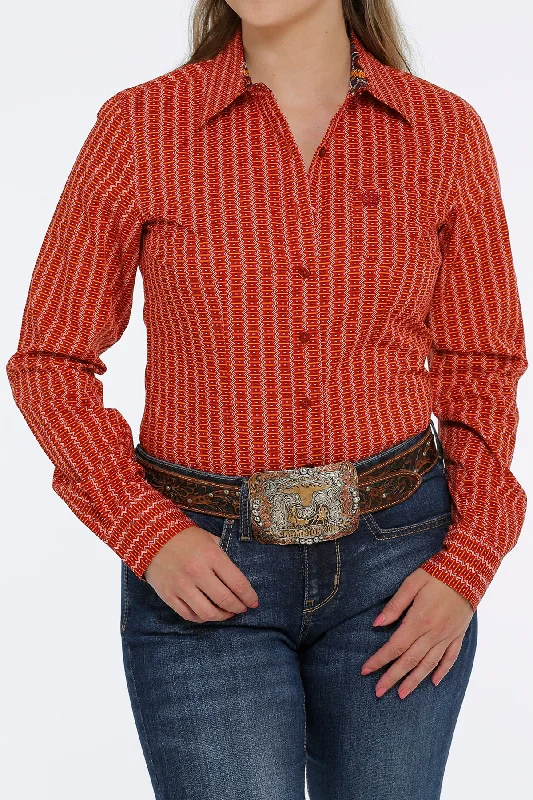 Cinch Women’s Orange Print Shirt