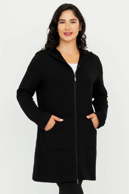 Cortes Jacket, Black, Bamboo