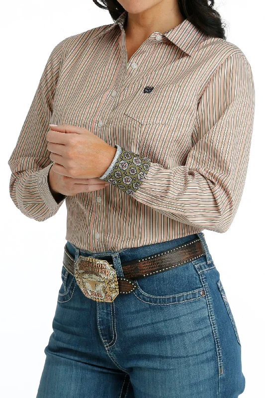 Women's Cinch Button Down Shirt #MSW9164217