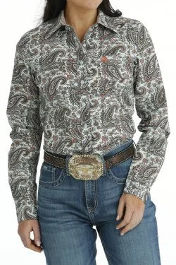 Women's Cinch Button Down Shirt #MSW9164218