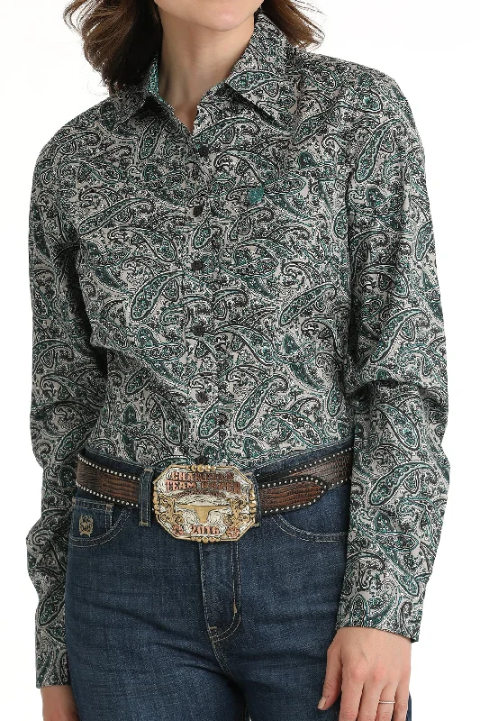 Women's Cinch Button Down Shirt #MSW9164223