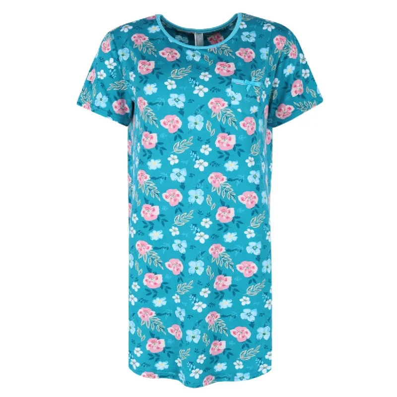 PJ Couture Women's Tropical Floral Sleep Shirt