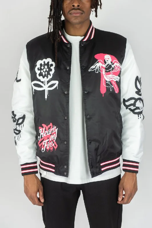 Rebel Minds Angel Wing Puff Jacket (Black)