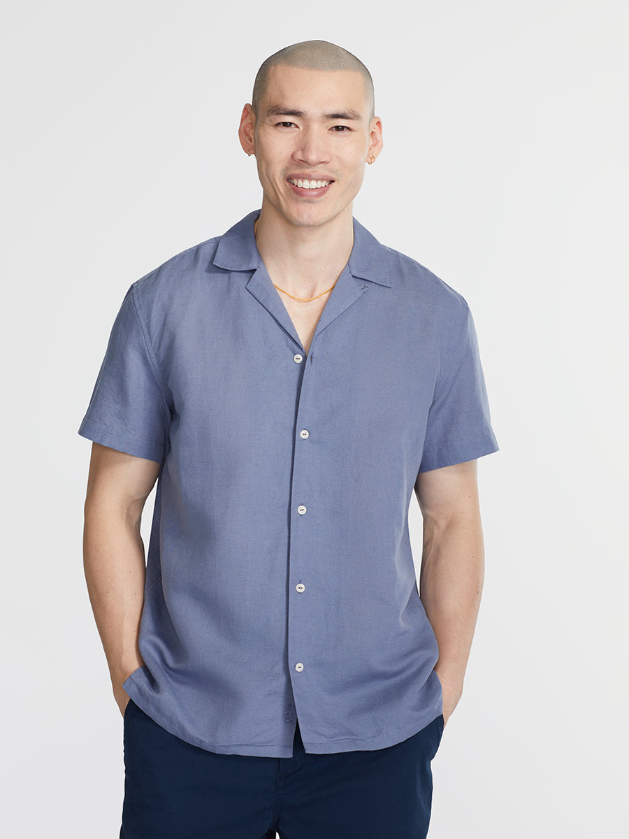 Linen Sunday Shirt (Blue Berrymore)