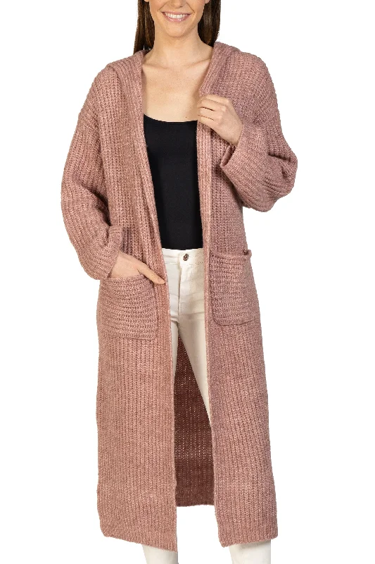 Long Hooded Cardigan