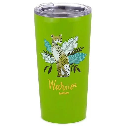 Hallmark Cheetah Warrior Woman Stainless Steel Tumbler, 20 oz.