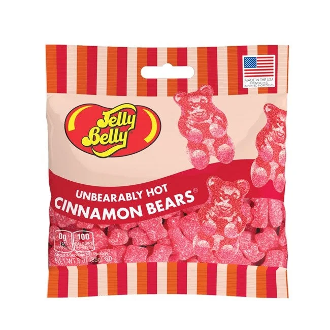 Jelly Belly Unbearably Hot Cinnamon Bears 3 oz Grab and Go® Bag