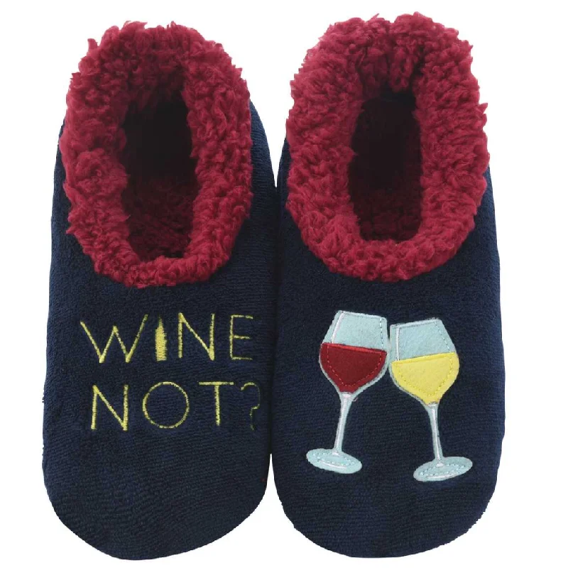 Women's Simply Pairables Cozy Snoozies® NAVY Wine Not?