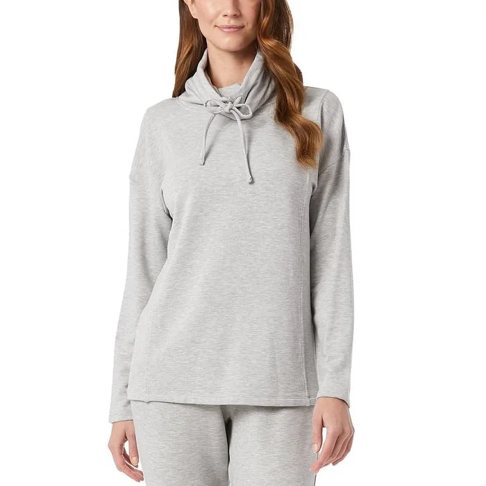 32 Degrees Women's Cowl Neck Sweatshirt Gray