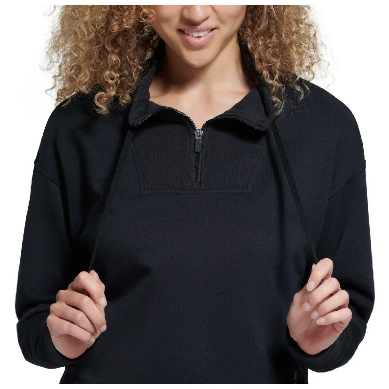 Bass Outdoor Women's Batona French Terry Half Zip Sweatshirt Black Size Small