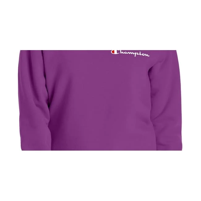 Champion Women's Powerblend Logo Sweatshirt Purple Size Xs