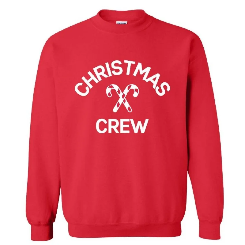 Christmas Crew Adult Sweatshirt In Red