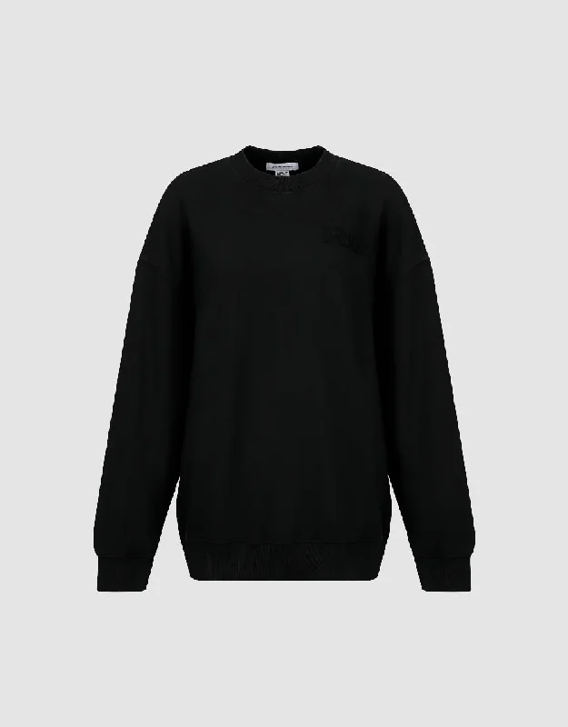 Crew Neck Loose Straight Sweatshirt