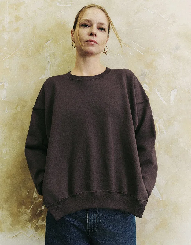 Drop Shoulder Sleeve Crew Neck Sweatshirt