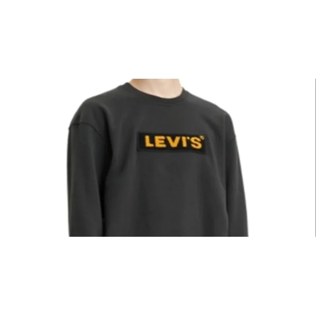 Levi's Men's Cotton Logo Sweatshirt Black Size Xx-Large