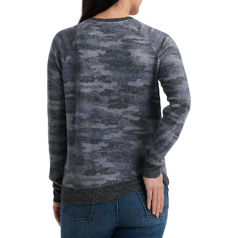 Lucky Brand Women's Camouflage Sweatshirt Gray Size Small