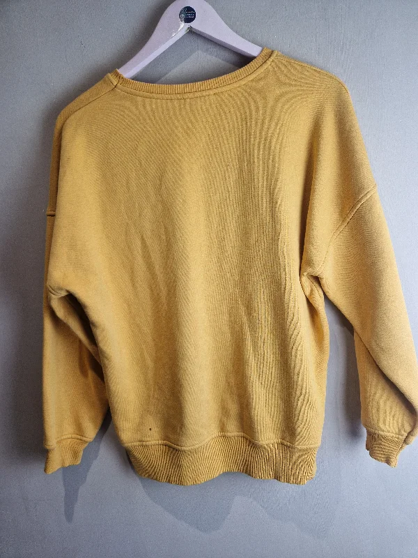 New Look mustard sweatshirt - size 8