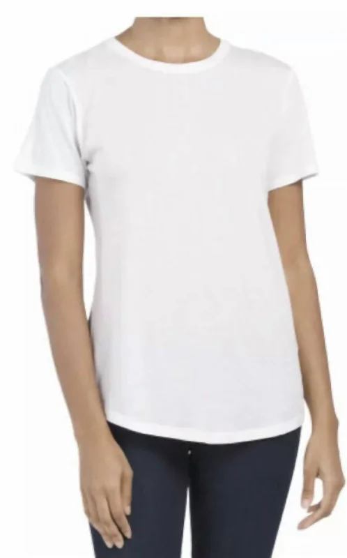 Essential Crew Neck Short Sleeve T-Shirt In White