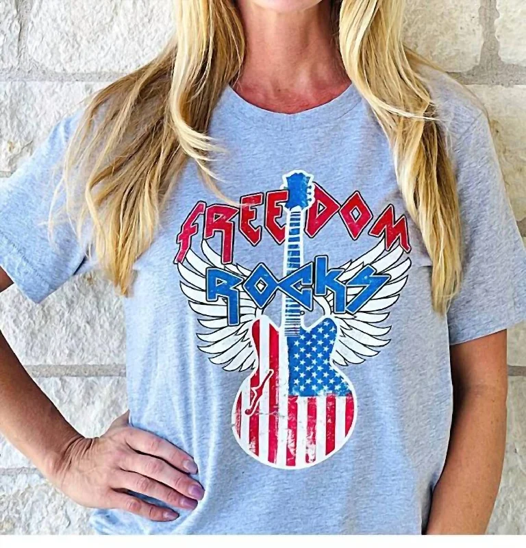 Freedom Rocks T-Shirt In Blue