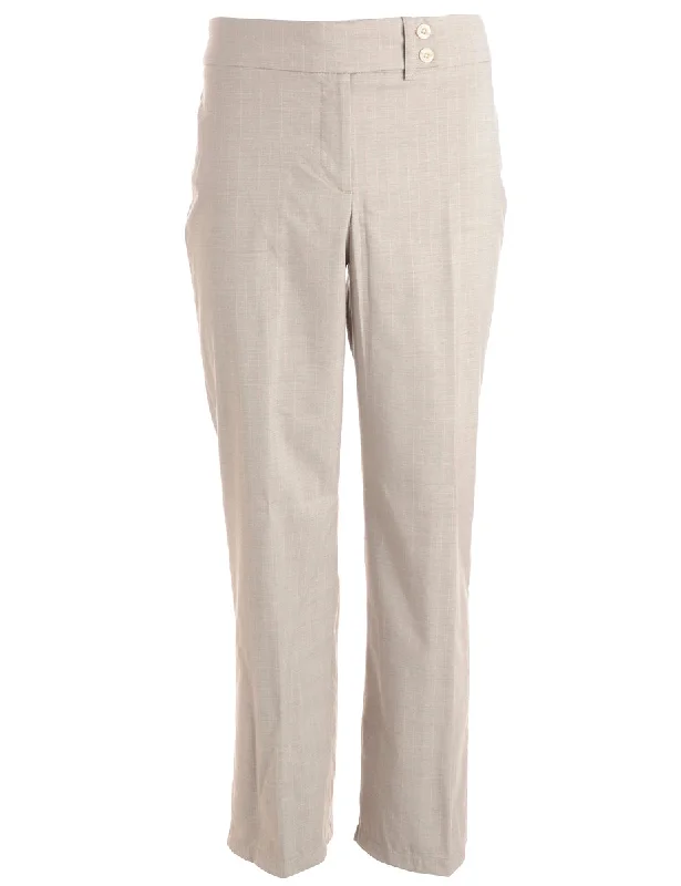 Reworked Cropped Dana Tapered Trousers - W33