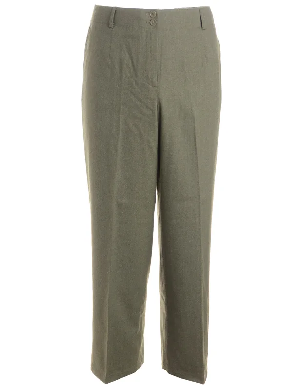 Reworked Cropped Dana Tapered Trousers - W31