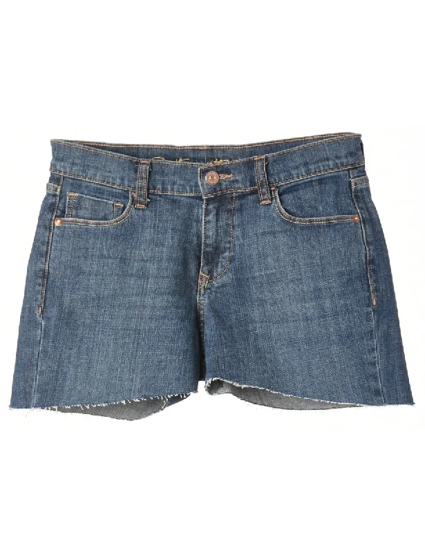 Reworked Molly Frayed Denim Shorts - W28