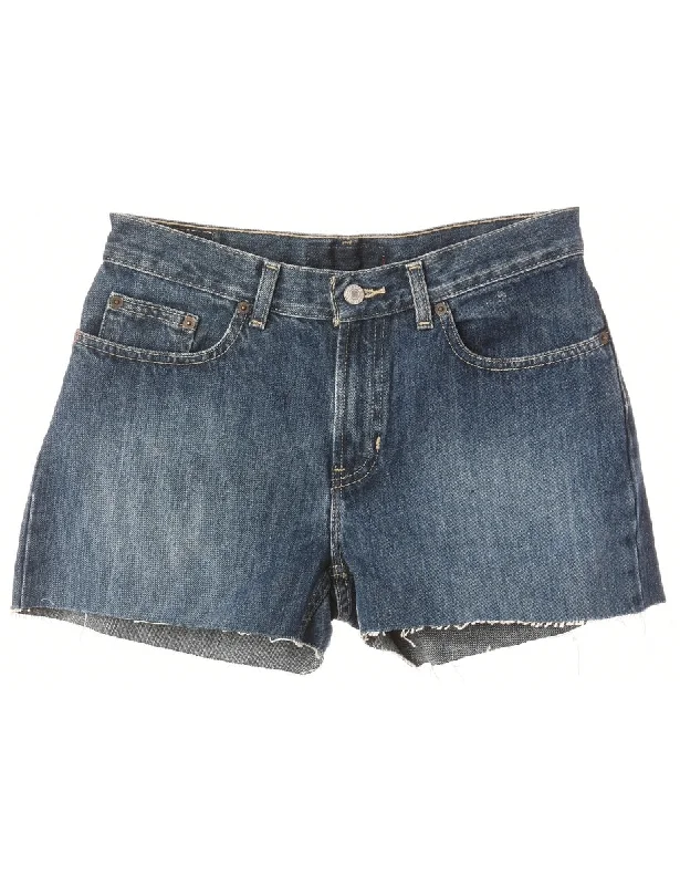 Reworked Molly Frayed Denim Shorts - W29