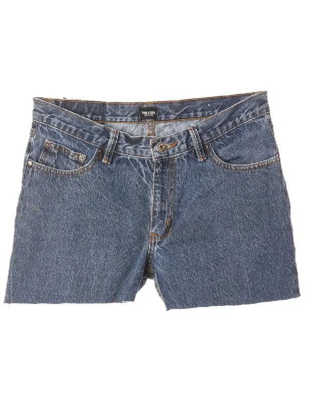 Reworked Molly Frayed Denim Shorts - W30