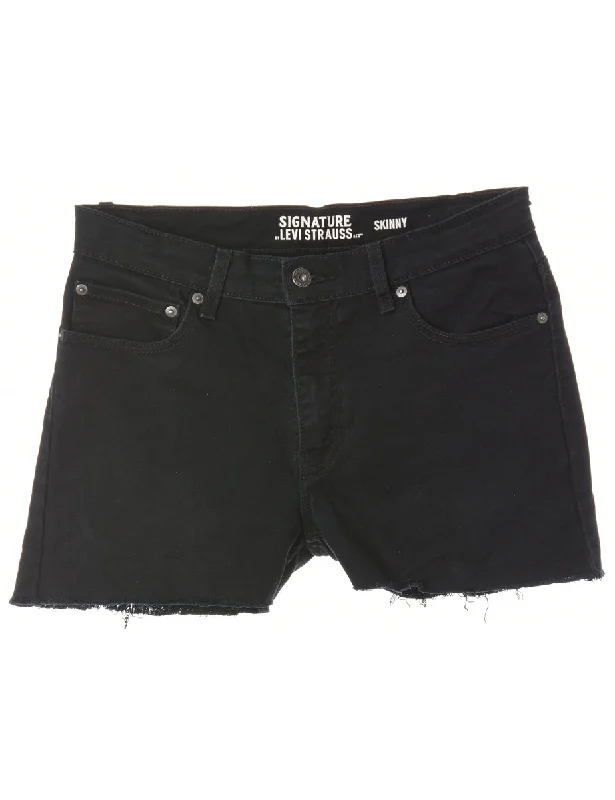 Reworked Molly Frayed Denim Shorts - W31