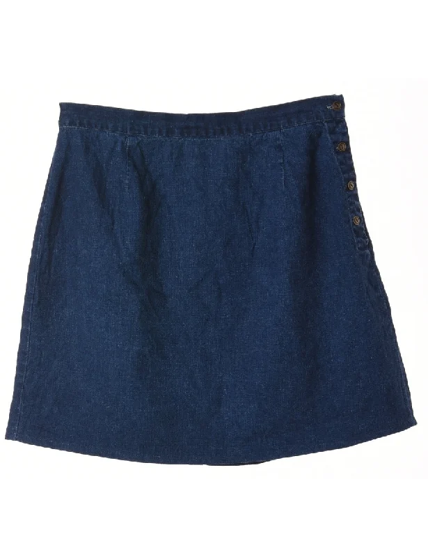 Reworked Short Denim Skirt