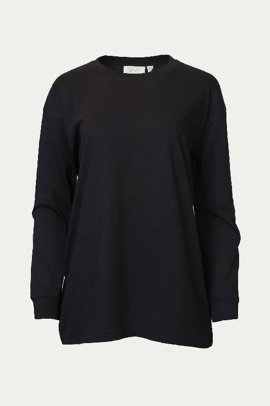 Oversized Cotton-Jersey T-Shirt In Black