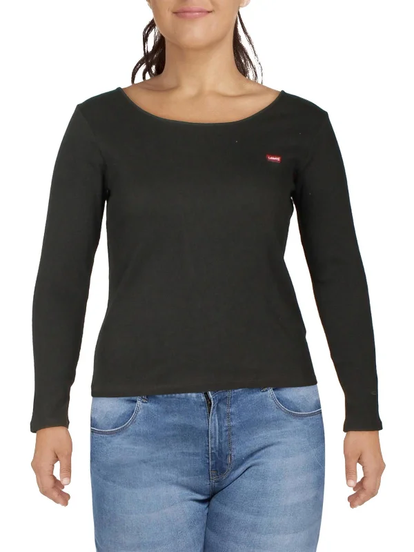 Plus Womens Comfy Long Sleeve T-Shirt