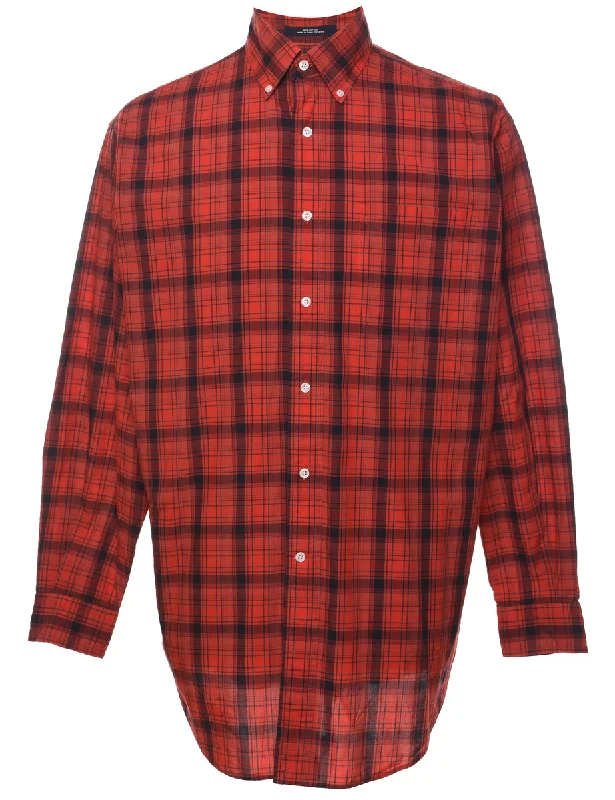 Red Checked Shirt - M