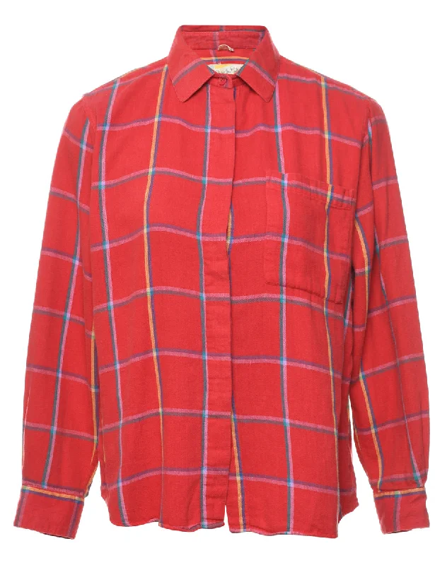 Red Checked Shirt - M