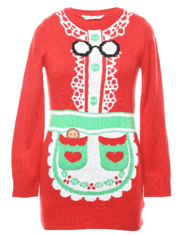 Red Christmas Jumper - S