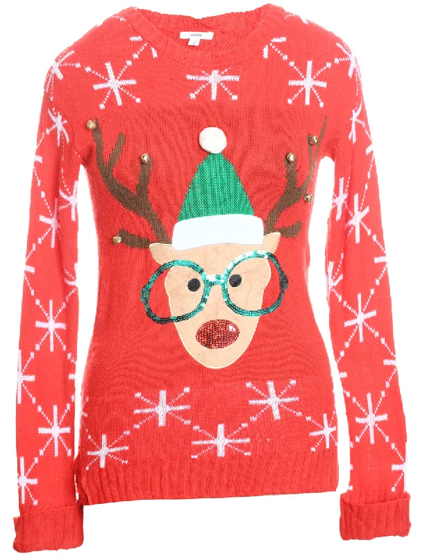 Reindeer Christmas Jumper - XS