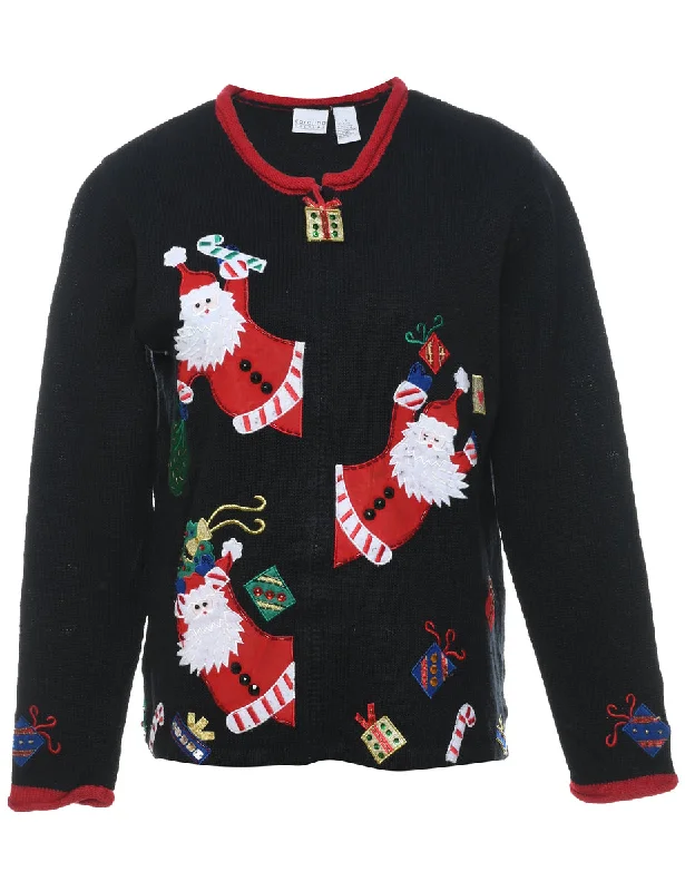 Santa Claus Christmas Cardigan - S