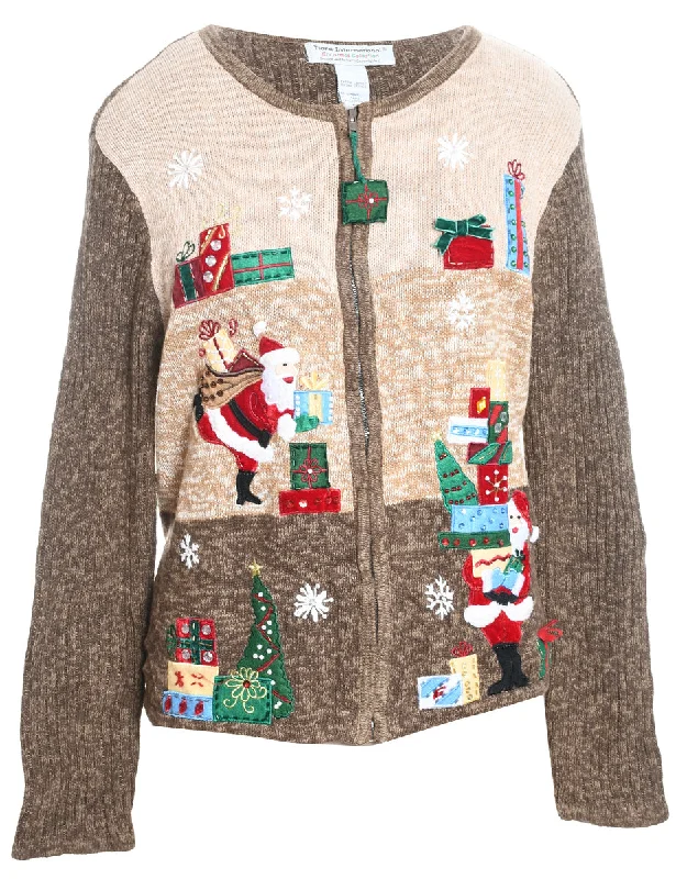 Santa Claus Christmas Cardigan - XL