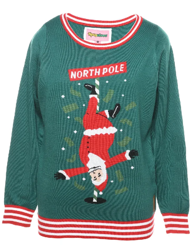 Santa Claus Christmas Jumper - M