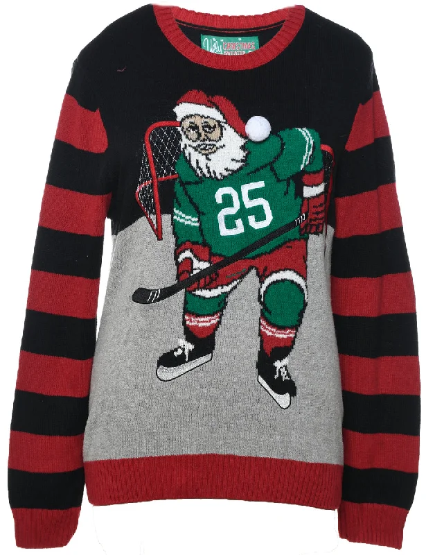 Santa Claus Christmas Jumper - M