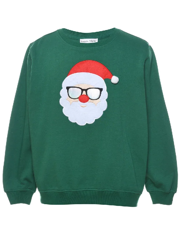 Santa Claus Christmas Sweatshirt - L