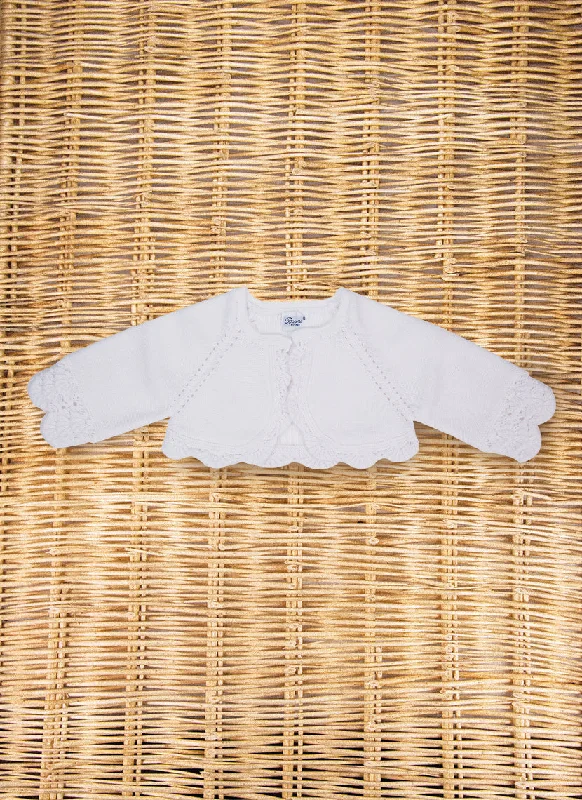 Cropped Cardigan Pure Cotton