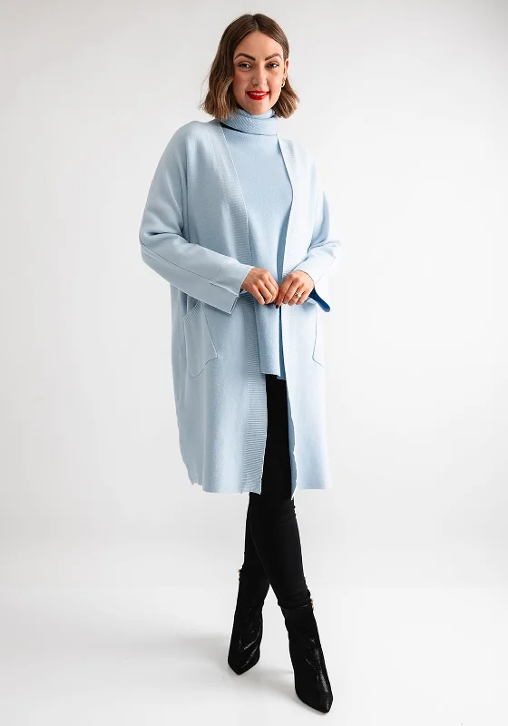 D.e.c.k by Collage One Size Cardigan, Sky Blue