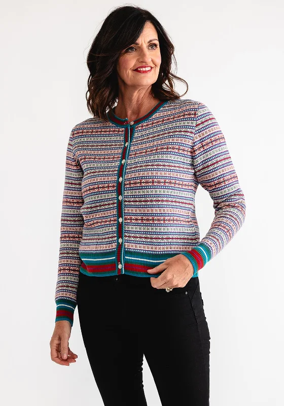 Pretty Vacant Divine Fairisle Cardigan, Multicoloured