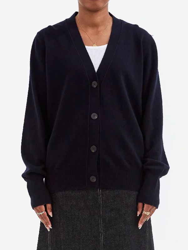 Studio Nicholson Rall Lambswool Cardigan - Darkest Navy